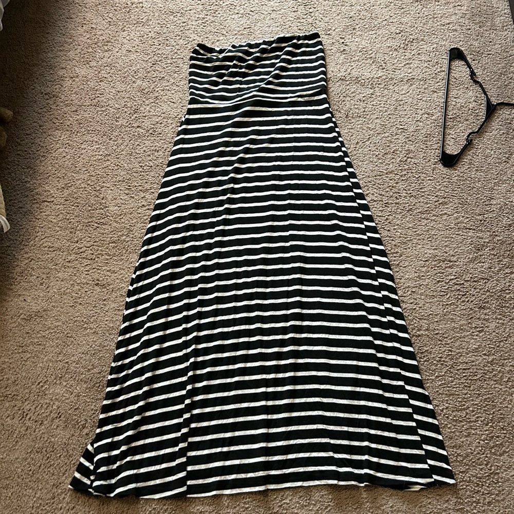 Mudd Black & White Convertible Maxi Dress/Skirt - XL